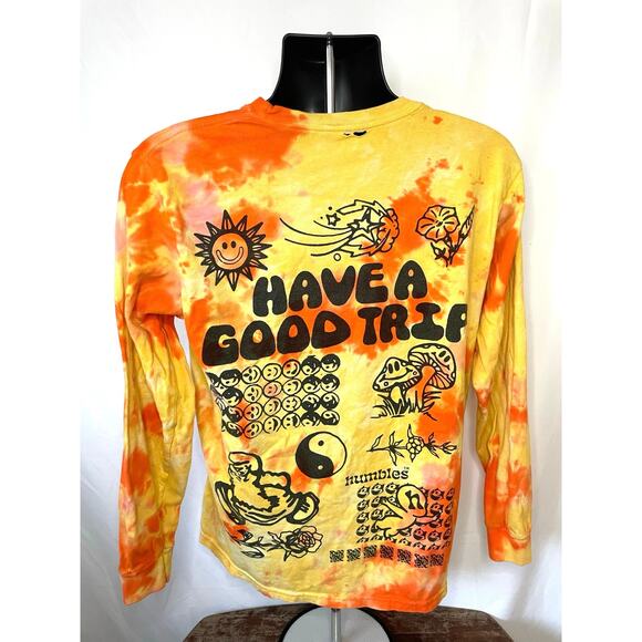 Humbles Have a Good Trip Tie-Dye Long Sleeve Tee M - Picture 2 of 6